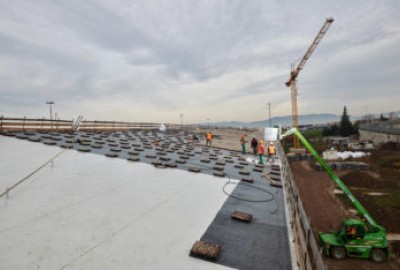 Completa, Drainroof, Lösungen, Umfangreicher Dachgarten mit Gras, Umfangreiche Dachgärten mit Sedum, Intensive Dachgärten, gepflanzter Dachgarten,  Kostensenkung, Green Roof, Resilience, Nachhaltigkeit, Nachhaltige Rentabilität