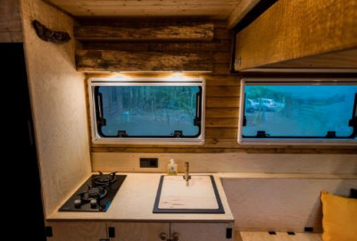 Die Benjis-Bus-Basis, ein mobiles Tiny House auf Rädern, war unsere Idee. 