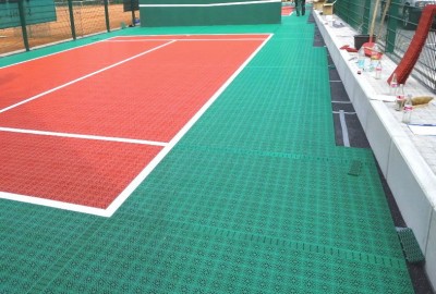 Installation U-8 Tennis Kleinspielfeld für TSV Wallenhorst