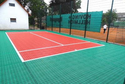Installation U-8 Tennis Kleinspielfeld für TSV Wallenhorst
