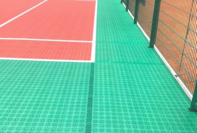 Fertig installiertes U-8 Tennis Kleinspielfeld für den TSV Wallenhorst