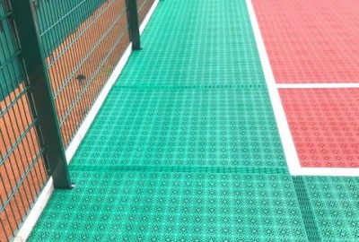 Fertig installiertes U-8 Tennis Kleinspielfeld für den TSV Wallenhorst