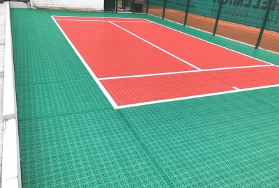 Fertig installiertes U-8 Tennis Kleinspielfeld für den TSV Wallenhorst
