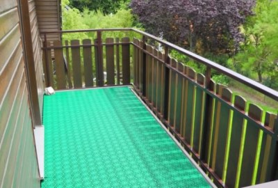 Balkon Bodenbelag Bodenfliesen wetterfester UV-beständiger PP Kunststoff mit Klick Fliesen System