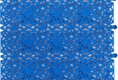 Balkonfliese Typ ROYAL mit Zapfen-Ösen-Verbindungen (Klick-Fliesen)  Hellblau
